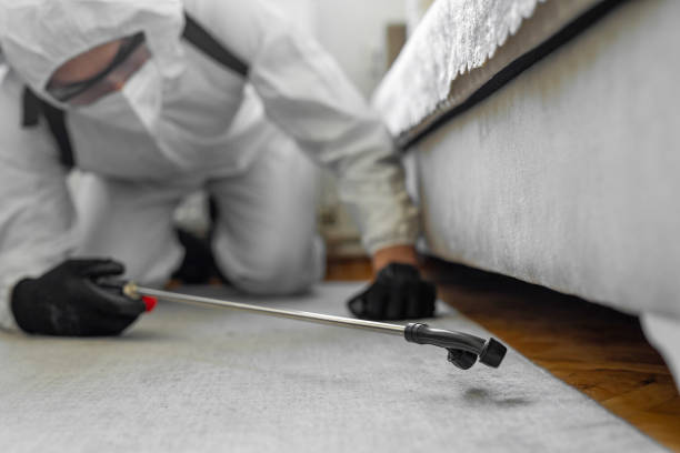 Professional Mosquito Control technician working in Champaign, IL
